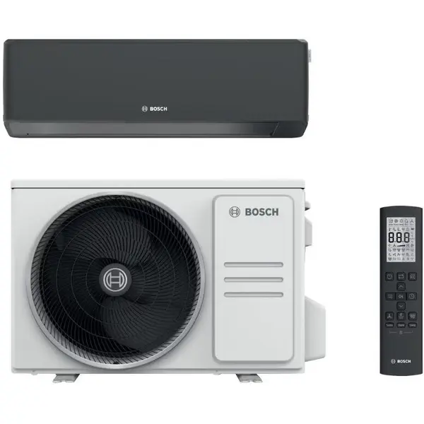 BOSCH Aparat de aer conditionat Bosch Climate 7000i, 18000 BTU, Wi-Fi, Clasa A+++/A+++, Save Plus, Power Control, Wind Avoid Me, 3D Airflow, i-Clean, Follow me, Negru