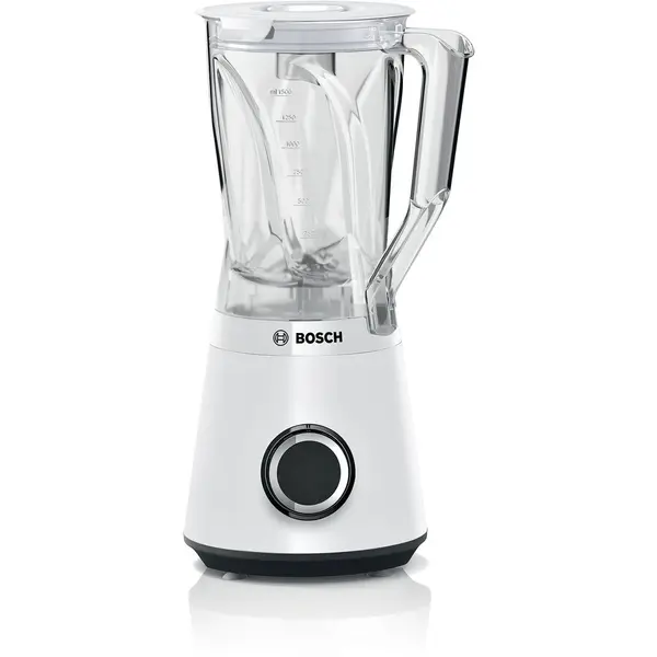 BOSCH Blender Bosch Vitapower Series 4 MMB6141W, Lame Din Otel Inoxidabil De Inalta Calitate, Recipient Blender Tritan De 1, 5 L, Componente Lavabile In Masina De Spalat Vase, 30.000 Rpm, 1200 W, Alb