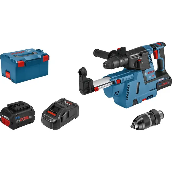 BOSCH Bosch GBH 18V-26 F Ciocan rotopercutor SDS Plus 18V, 2.6J + 2xacumulator 5.5Ah + incarcator + L-BOXX