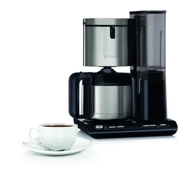 BOSCH Cafetiera Bosch Styline TKA8A683, 1100 W, vas termic, Negru