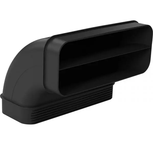 BOSCH Canal plat 90 grade vertical BOSCH HEZ9VDSB2 - 17005034, Dimensiune L, cot vertical pentru tubulatura rectangulara tip tata