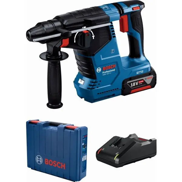 BOSCH Ciocan rotopercutor Bosch GBH 187-LI Professional, 2.4 J, SDS Plus, Motor fara perii
