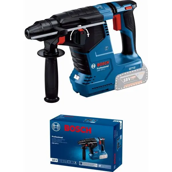 BOSCH Ciocan rotopercutor cu SDS plus BOSCH PRO GBH 187-LI 0611923020, Ciocan rotopercutor cu acumulator, KickBack Control, Vibration Control