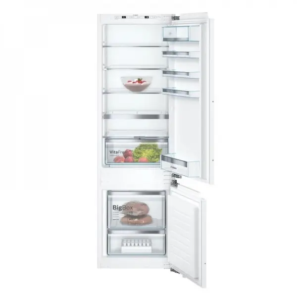 BOSCH Combina frigorifica incorporabila Bosch KIS86AFE0, 266 l, Lowfrost, Clasa E, Alb