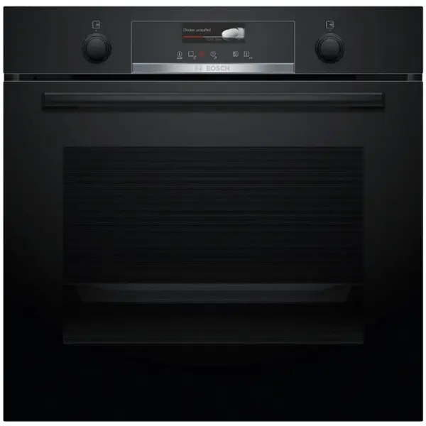 BOSCH Cuptor incorporabil Bosch HBG539BB6, Electric, Multifunctional, 13 functii, 40 de programe automate, Grill, EcoClean Direct , 71 L, Clasa A, Negru