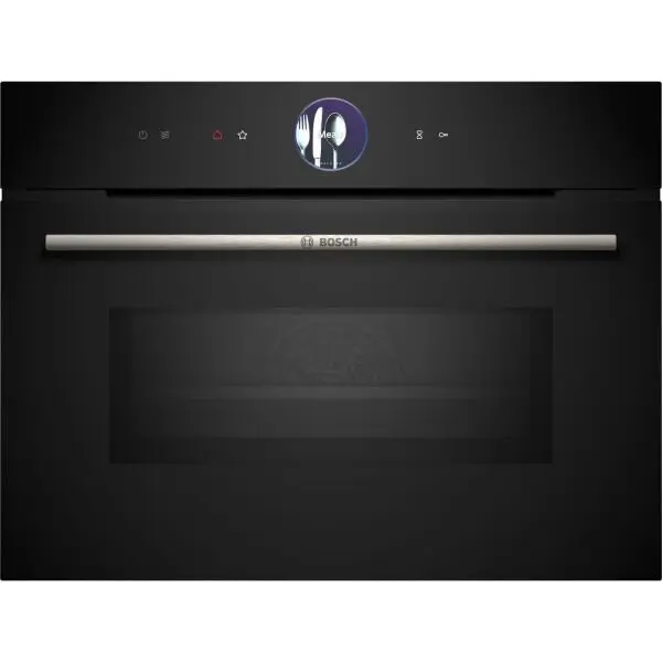 BOSCH Cuptor incorporabil compact multifunctional cu optiune de microunde BOSCH Seria 8 CMG7361B1, 60x45cm, Negru