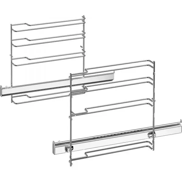 BOSCH Extensie telescopicqa cu sine pe 1 nivel BOSCH HEZ638D10 - 11005092, Pentru dispozitive 60cm, Suporta maximum 15kg, 100% detasabile cu frane de siguranta, Nu suporta piroliza, Pentru gatirea la abur