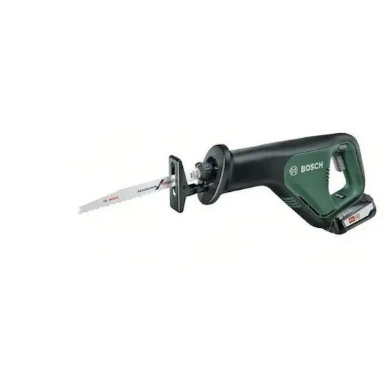 BOSCH Ferastrau electric pe acumulator AdvancedRecip, 18V, 2.0Ah, Tip sabie, Verde