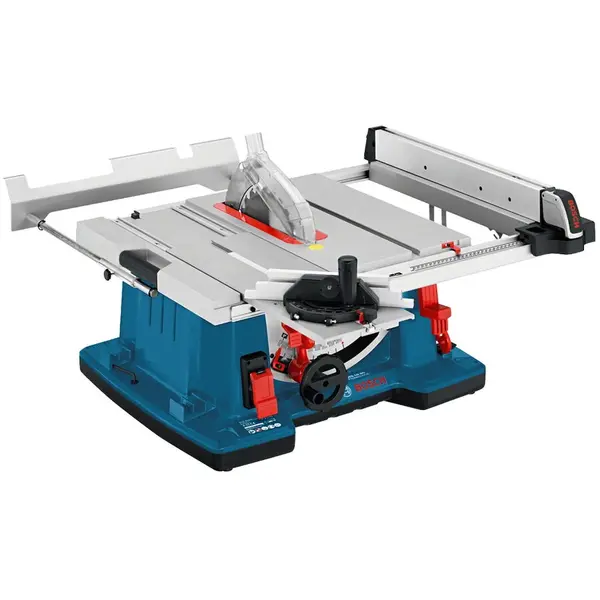 BOSCH Fierastrau circular de banc Bosch Professional GTS 10XC,2100 W, 254 mm diametru panza, 3200 RPM, 47grade S-1grad D reglare unghi inclinare, 79 mm inaltime taiere 90 grade, accesorii incluse, Albastru-Argintiu