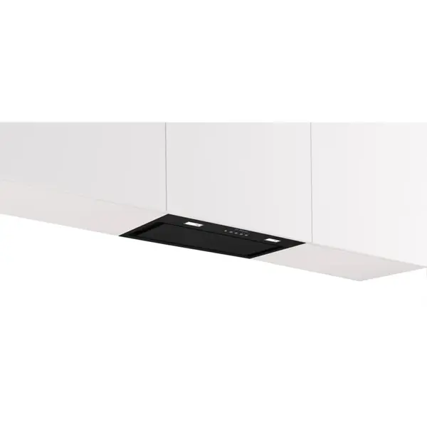 BOSCH Hota incorporabila Bosch DLN56AC60, Putere de absorbtie 645 mc/h, Iluminare LED, Clasa B, 52 cm, Negru