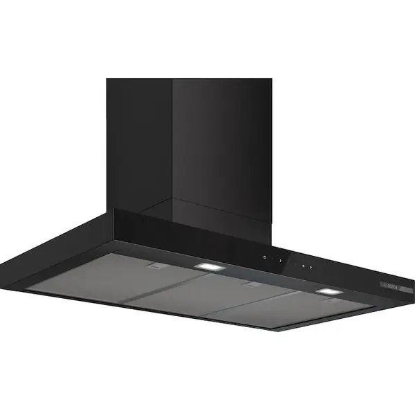 BOSCH Hota incorporabila decorativa Bosch DWB97DN60, Putere de absorbtie 699 mc/h, EcoSilence Drive, Touch control, Smart hood automatic, Home Connect, Clasa A, 90 cm, Negru mat