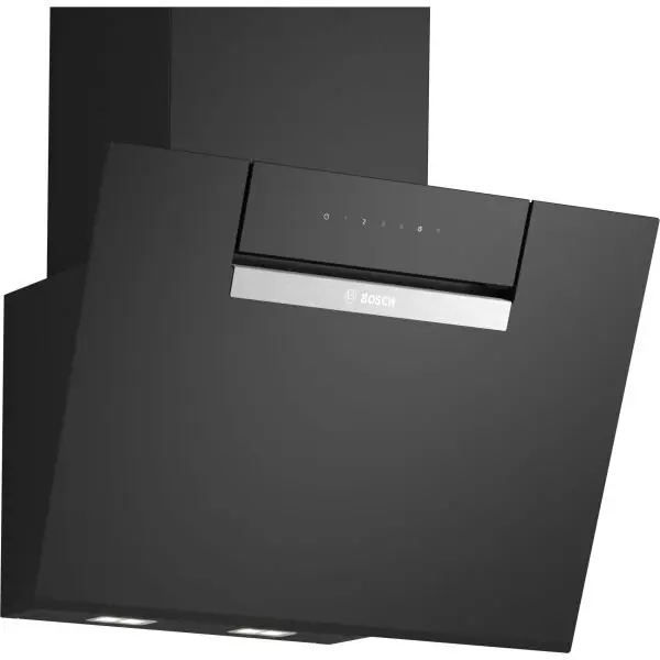 BOSCH Hota incorporabila decorativa Bosch DWK67FN60, 3 trepte + 1 intensiv, Putere de absorbtie 768 mc/h, 60 cm, Sticla neagra