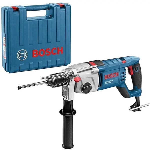 BOSCH Masina de gaurit cu percutie (bormasina) Bosch Professional GSB 162-2 RE, 1500 W, 1800 RPM + valiza profesionala