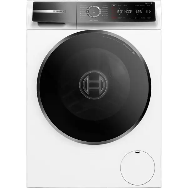 BOSCH Masina de spalat Bosch Seria 8 WGB24410BY, 9 Kg, 1400 rpm, Home Connect, Iron Assist, Display Touch Control, Clasa A, Alb