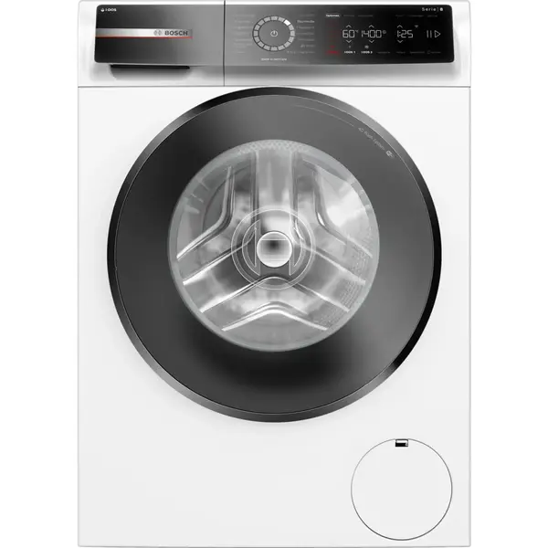 BOSCH Masina de spalat rufe Bosch seria 8, WGB244A40, Clasa A, HomeConnect, i-DOS, Spalare 4D, 9 kg, 1400 Rpm, Alb
