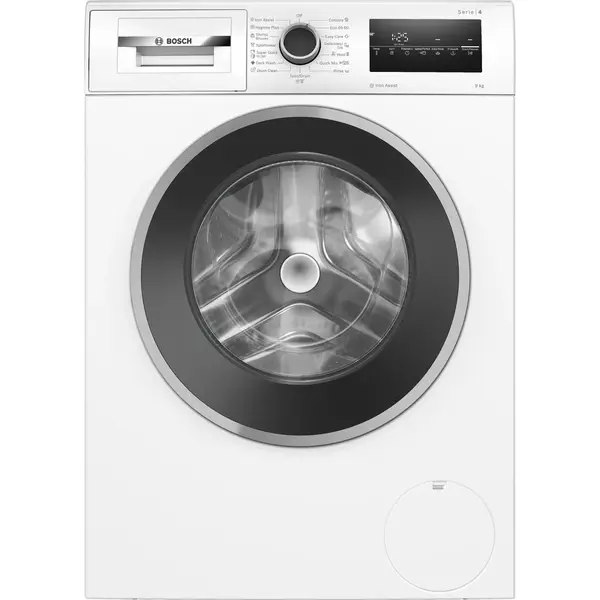 BOSCH Masina de spalat rufe Bosch WAN2826NBY, 9 Kg, 1400 RPM, EcoSilence Drive, Iron Assist, Hygiene Plus, Control electronic/touch, program Dark colors, Speed Perfect, Clasa A, 60 cm, Alb-Gri