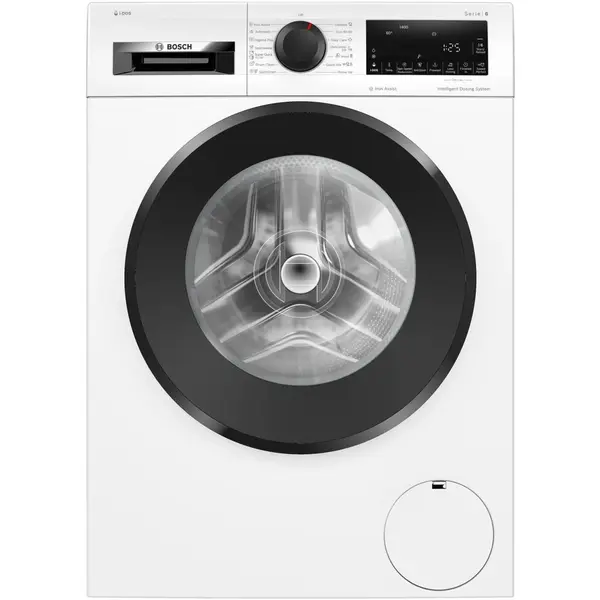 BOSCH Masina de spalat rufe Bosch WGG244F3BY, 9 kg, 1400 rpm, Clasa A, i-DOS, Iron Assist, Speed Perfect, Motor EcoSilence Drive, Alb