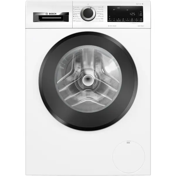 BOSCH Masina de spalat rufe Bosch WGG244Z5BY, 9 kg, 1400 rpm, Clasa A, Motor EcoSilence Drive, Functie reincarcare, Iron assist, 60 cm, Alb