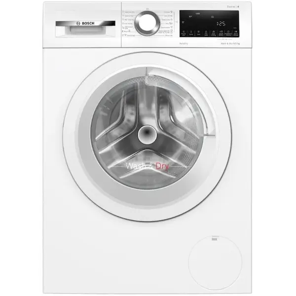 BOSCH Masina de spalat rufe cu uscator Bosch WNA144V0BY, Spalare 9 kg, Uscare 5 kg, 1400 RPM, Clasa B, Motor EcoSilence Drive, AutoDry, Alb