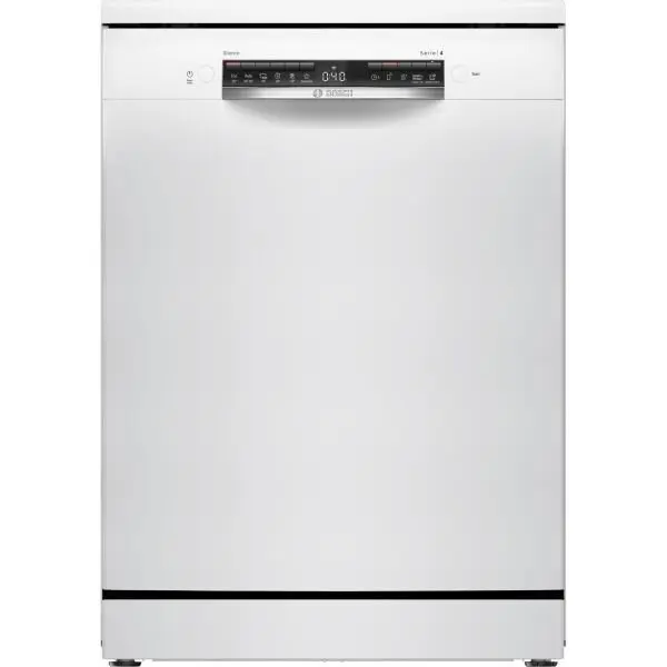 BOSCH Masina de spalat vase Bosch SMS4HVW02E, 14 seturi, Clasa D, 6 programe, ExtraDry, VarioFlex, Home Connect, Machine Care, EcoSilence Drive, 60 cm, Alb