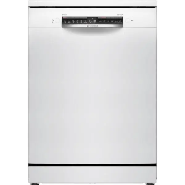 BOSCH Masina de spalat vase Bosch SMS4HVW14E, 14 seturi, 6 programe, Home Connect, ExtraDry, Hygiene Plus, EcoSilence Drive, DosageAssist, Clasa C, 60 cm, Alb.