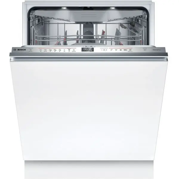 BOSCH Masina de spalat vase incorporabila Bosch SMV6ECX10E, 14 seturi, 8 programe, ExtraDry, Sistem Rackmatic, Silence Plus, TimeLight, EmotionLight, Tab-count, EcoSilence Drive, Home Connect, 60 cm, Clasa A, Alb