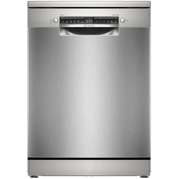 BOSCH Masina de spalat vase independenta Bosch Serie 4 SMS4HVI21E, 60cm, 2400W, Clasa C, 14 seturi, 6 programe, Argintiu