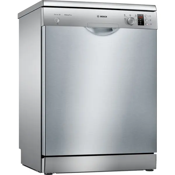 BOSCH Masina de spalat vase independenta Bosch SMS25AI05E, 12 seturi, 5 programe, Silence Plus, Motor EcoSilence Drive, Clasa E, 60 cm, Inox