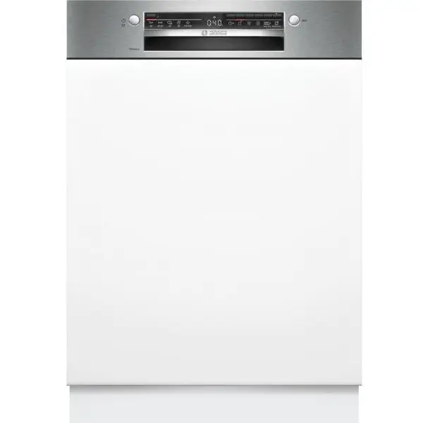 BOSCH Masina de spalat vase partial incorporabila Bosch Serie 2 SMI2HTS06E, 60cm, 13 seturi, 5 programe, 2400W, Clasa C, Otel periat