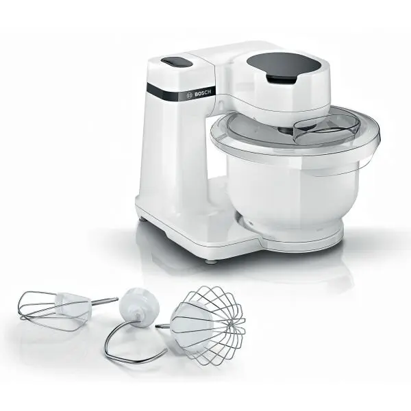 BOSCH Mixer cu bol Bosch MUMS2AW00, 700W, bol 3.8L, mixare planetara 3D, Alb