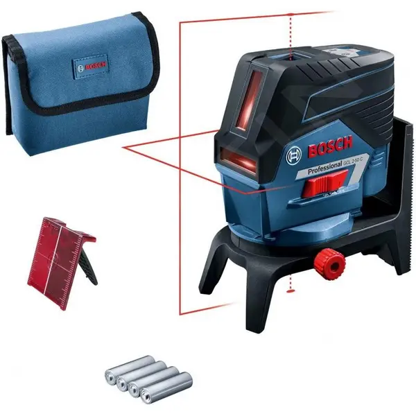BOSCH Nivela Laser Multifunctionala Bosch Professional GCL 2-50 C, 20m 650nm Precizie ± 0.7mm/m Suport Rotativ RM 2 Albastru