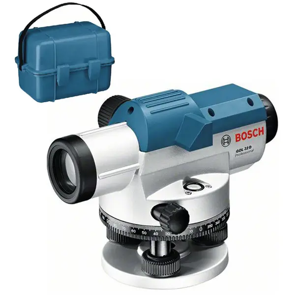 BOSCH Nivela optica BOSCH GOL 32 G Professional, 120 m, 32X, +/-15 grade, valiza plastic