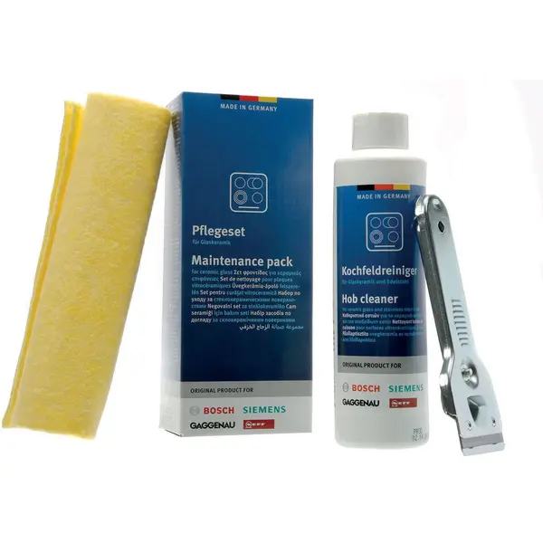 BOSCH Pachet de intretinere compus din racleta si laveta BOSCH 00311903, pentru plite vitroceramice si inductie