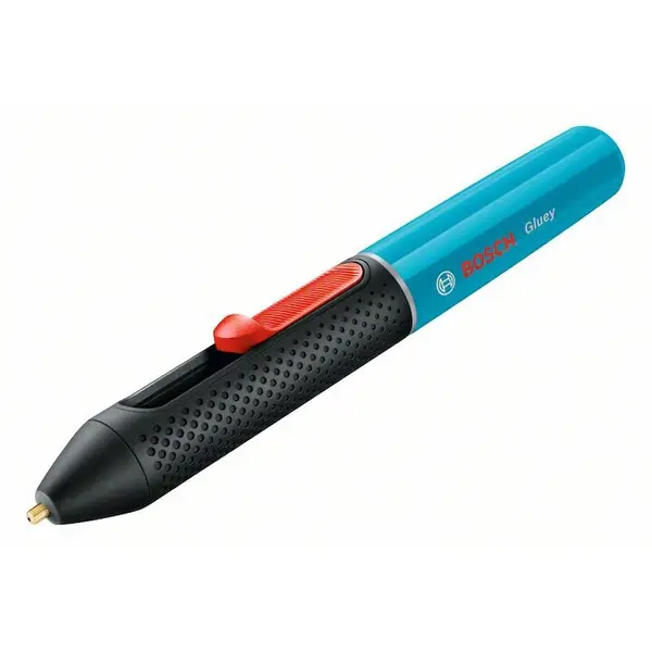 BOSCH Pistol de lipit electric cu acumulator Bosch GLUEY - lagoon blue, 2.1 Ah, 150°C temperetura lipire, 7 mm diametru bagheta