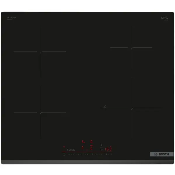 BOSCH Plita electrica Bosch PIE63KHC1Z, Inductie, 4 zone de gatit, control tactil, 60 cm, Negru