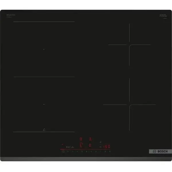 BOSCH Plita incorporabila cu inductie Bosch PVS63KHC1E, 3 one de Gatit, 60Cm Seria 6, Negru