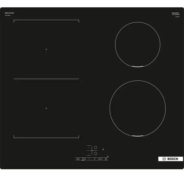 BOSCH Plita incorporabila cu inductie Bosch SER4 PVS611BB6E, 60 cm, 4 arzatoare, QuickStart, Sticla, Negru