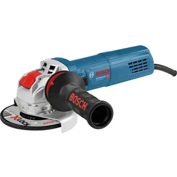 BOSCH Polizor unghiular Bosch Professional X-Lock GWX 9-125 S, 900 W, 11.000 RPM, 125 mm diametru disc+ maner auxiliar + aparatoare de protectie