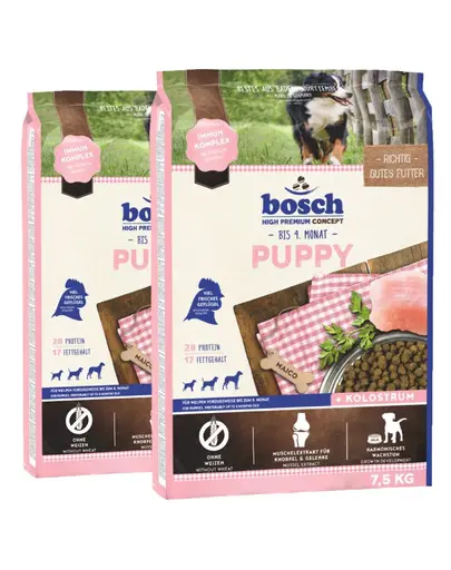 BOSCH Puppy Hrana uscata pentru cainii junior 15 kg (2 x 7.5 kg)