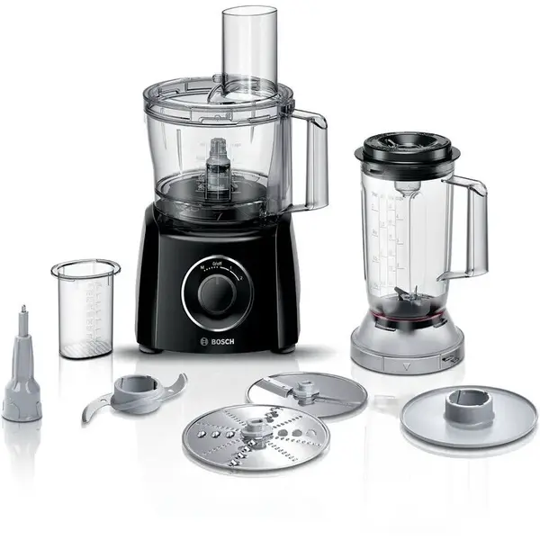 BOSCH Robot de bucatarie BOSCH MultiTalent 3 MCM3201B, vas 2.3l, blender 1l, 800W, 2 trepte viteza, negru