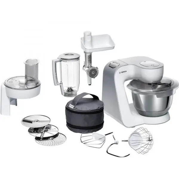 BOSCH Robot de bucatarie Bosch MUM58231, 1000W, 7 viteze + Pulse, 3.9 L (Argintiu)