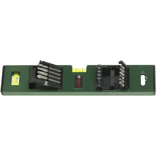 BOSCH Set 17 accesorii + Nivela manuala Bosch, 31 cm