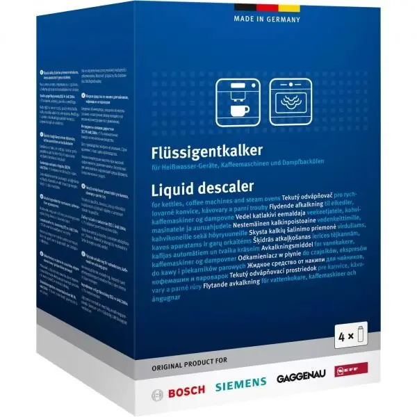 BOSCH Set BOSCH by Bavariapool 00312012, 4x 250ml, indeparteaza rapid si eficient depunerile de calcar, Biodegradabil
