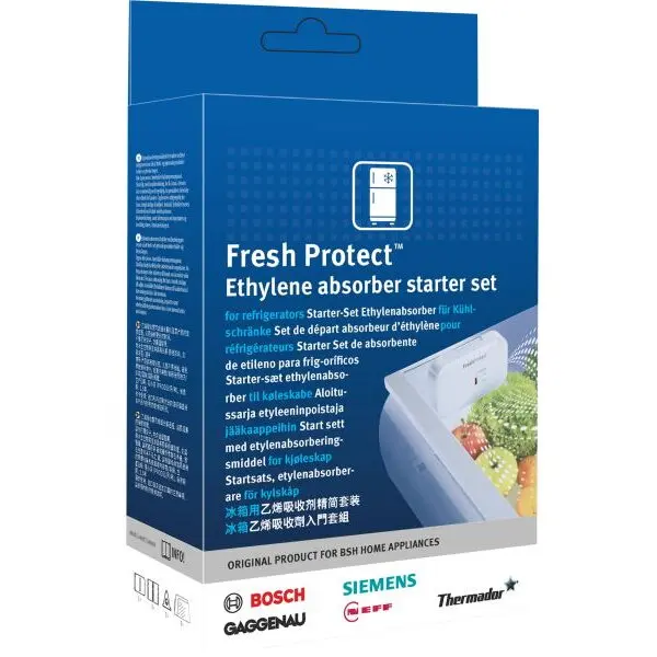 BOSCH Set BOSCH by Bioconservacion FreshProtect Ethylene Absorber Starter Set 17007846, Incetineste coacerea inlaturand etilena din aer, Prelungeste prospetimea fructelor si legumelor, Efi