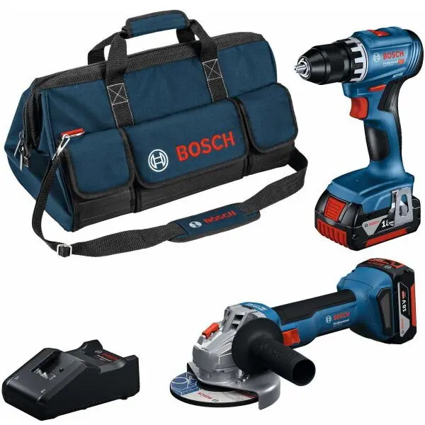 BOSCH Set combi BOSCH 0615A5007N, 1x PRO GSR, 1x GWS, 2 x 4.0Ah, 1x GAL