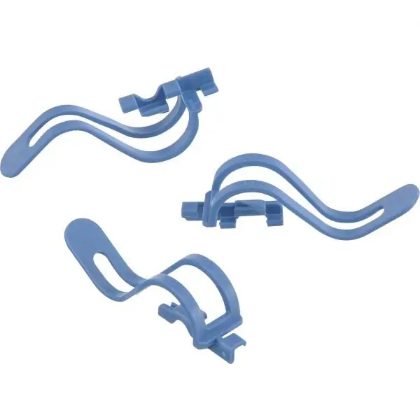 BOSCH Set de 3 cleme BOSCH 00423712, Pentru masini de spalat vase, Pentru articole mici din plastic, cum ar fi capacele si cupele