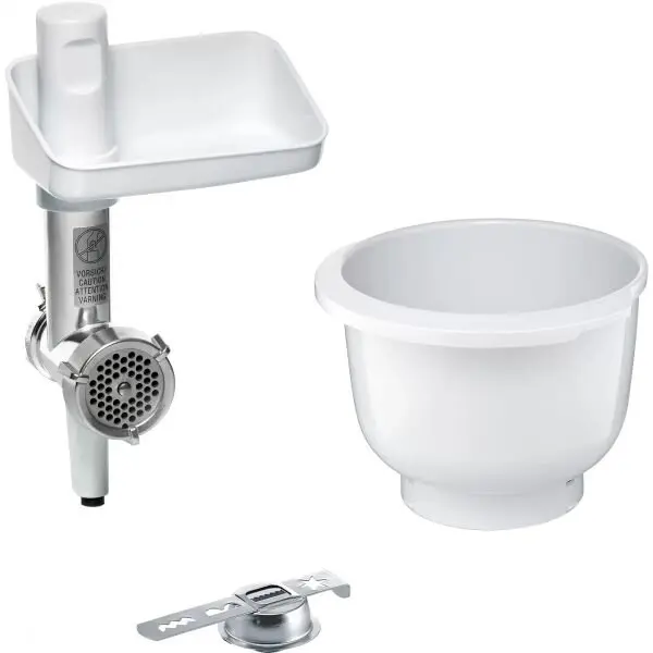 BOSCH Set de accesorii Bosch Baking Sensation MUZ5BS1, pentru robotii de bucatarie MUM5 si MUM 4, masina de tocat , bol de plastic, accesoriu 4 tipuri de patiserie, alb