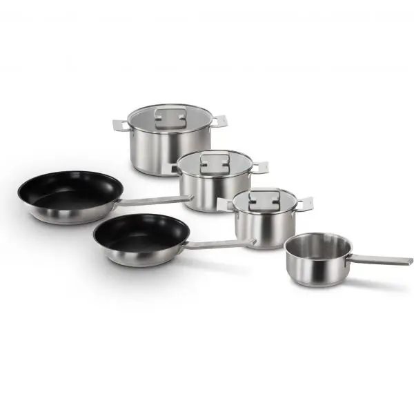 BOSCH Set vase gatit Bosch Pro Induction Cookware Set, 6 piese, Otel inoxidabil 18/10, Inductie