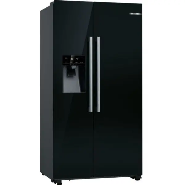 BOSCH Side by Side Bosch KAD93ABEP, 562L, Clasa E, H 179 cm, Negru