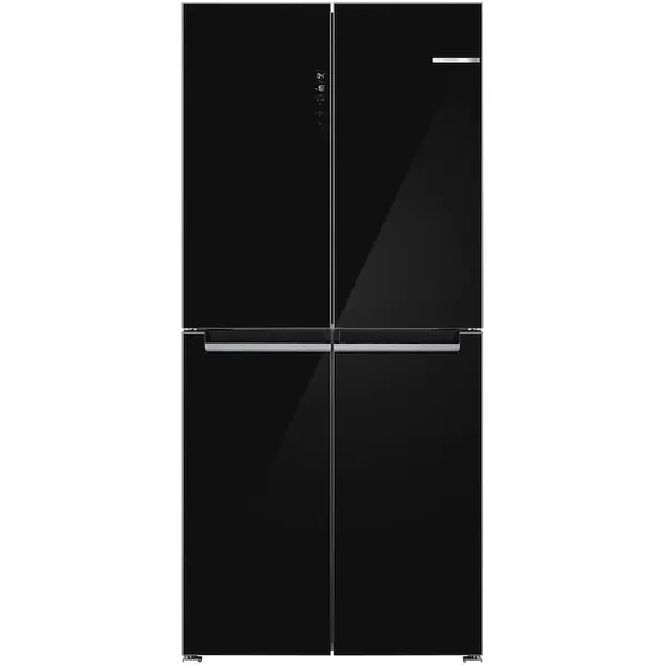 BOSCH Side by Side Bosch KMC85LBEA, 547L, Clasa E, H 189,5 cm, Sticla Neagra